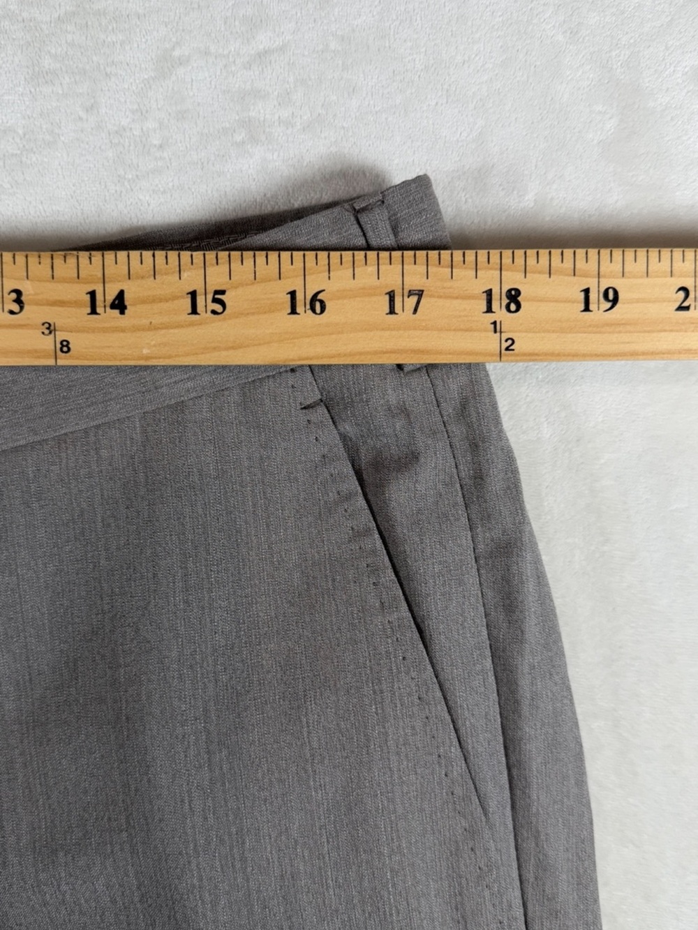 Ermenegildo Zegna High Performance All Season 35W 32L Wool Light Gray Dress Pant - Picture 8 of 10
